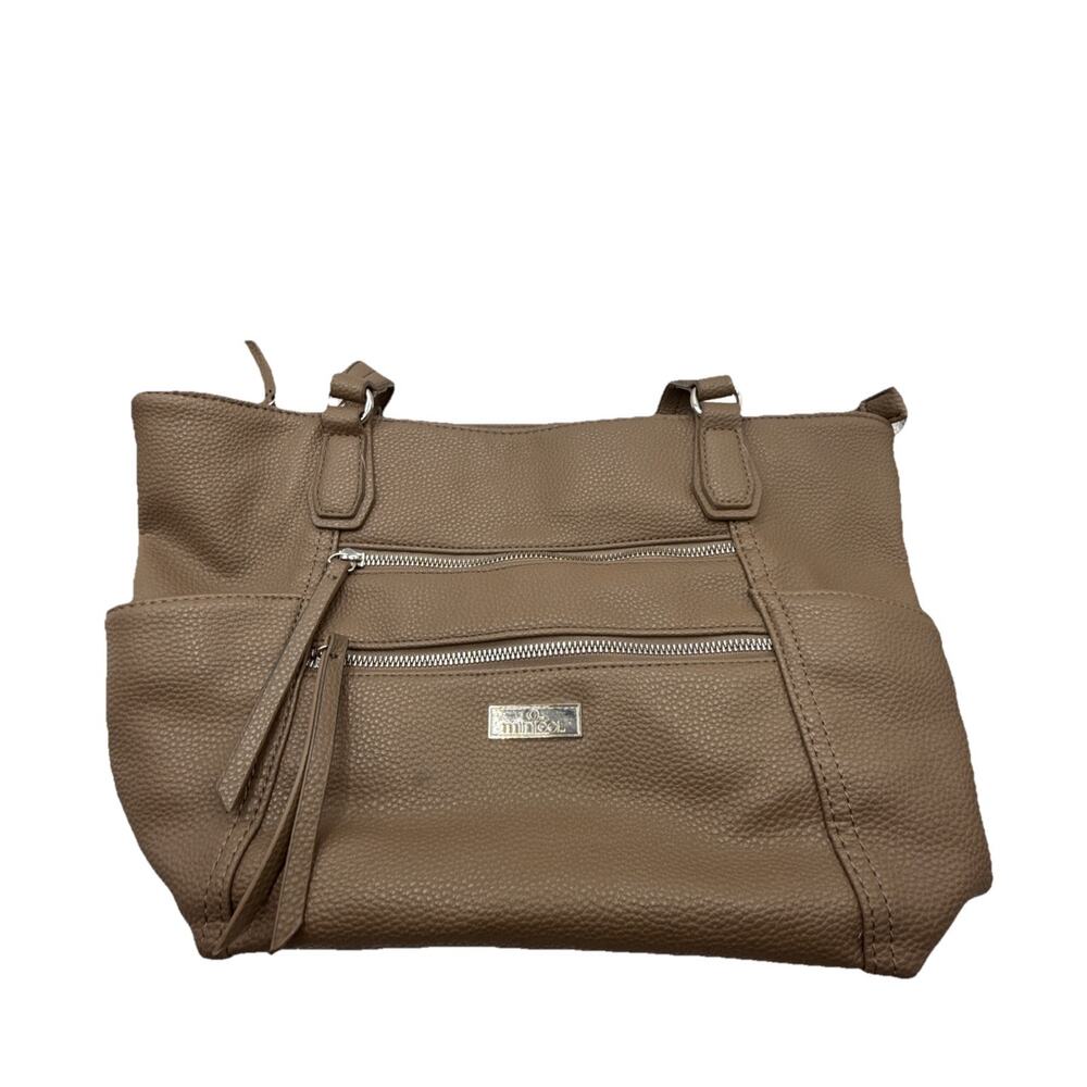 Large Minicci Handbag Tan Zipper